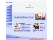 Tablet Screenshot of delta-scientific-services.com